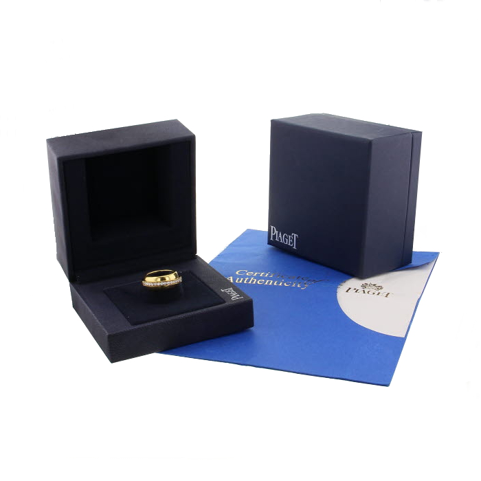 Anello in oro giallo e diamanti - Detail D1