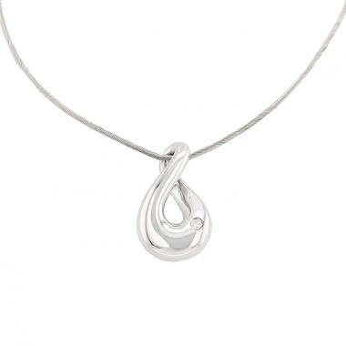 Ciondolo Fred Mouvementée in oro bianco