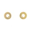 Dinh Van pair of yellow gold and diamond Cible earrings - 00pp thumbnail