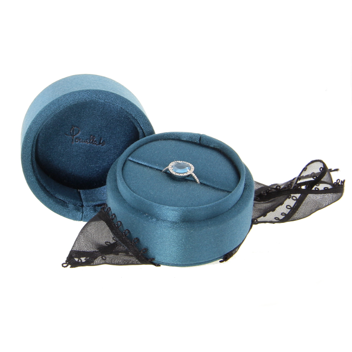 Pomellato white gold, diamonds and topaze Colpo Di Fulmine ring - Detail D1