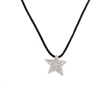 Chanel pendentif Comète grand modèle en or blanc et diamants 