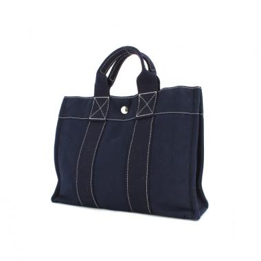 Hermès Toto small model in blue canvas