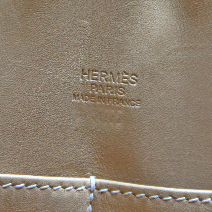 Hermes Paris-Bombay en cuir aubergine - Detail D4