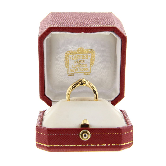 Bague époque années 90 Cartier Bambou en or jaune - Detail D1