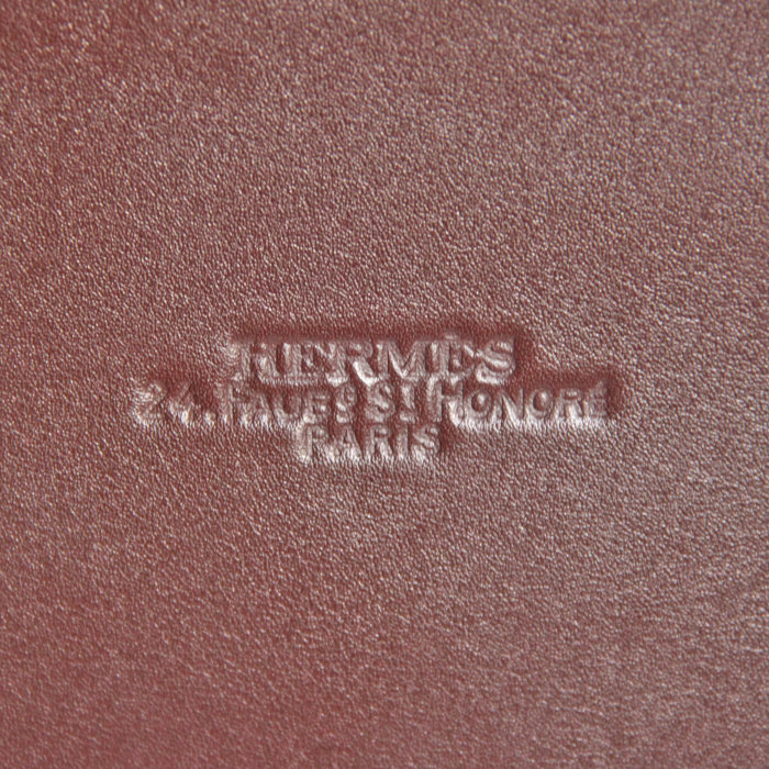 Shopping bag in brown Swift leather - Detail D5