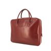 Hermes Eiffel briefcase in burgundy box leather - 00pp thumbnail