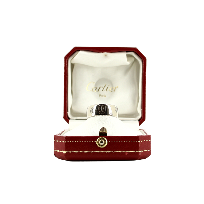 Cartier bague Happy Birthday en or blanc moyen modèle - Detail D1