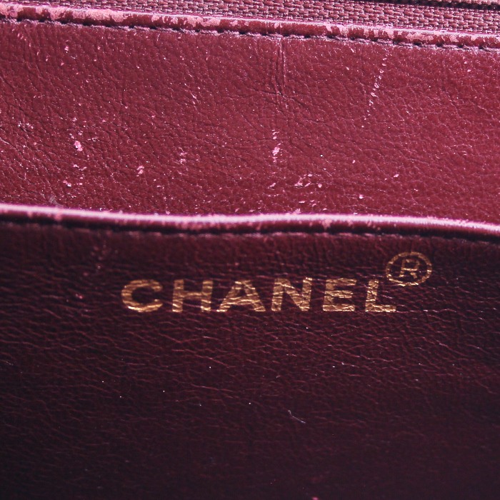 Chanel Timeless Maxi Jumbo en cuir matelassé noir - Detail D4