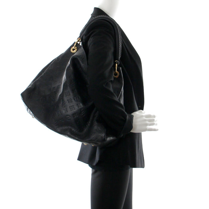 Louis Vuitton Artsy en cuir monogram bleu - Detail D1