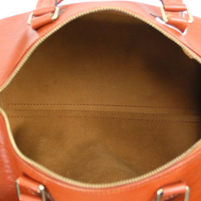 Louis Vuitton Speedy 30 cm Bag in cognac epi leather  - Detail D2