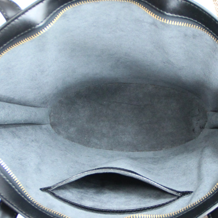 Louis Vuitton Saint Jacques petit modèle en cuir épi noir - Detail D2