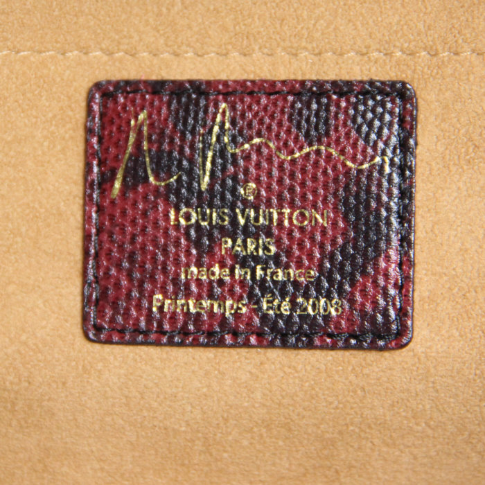 Louis Vuitton édition limitée Richard Prince Joke Bag in pink graduate monogram canvas and leather - Detail D3