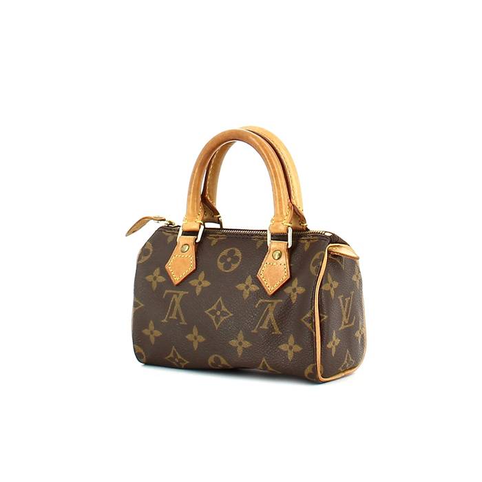 Louis Vuitton Speedy Handbag 30 checkered azure pattern Minnie & Mickey in  Love by PatBo! Beige Leather Cloth ref.147515 - Joli Closet