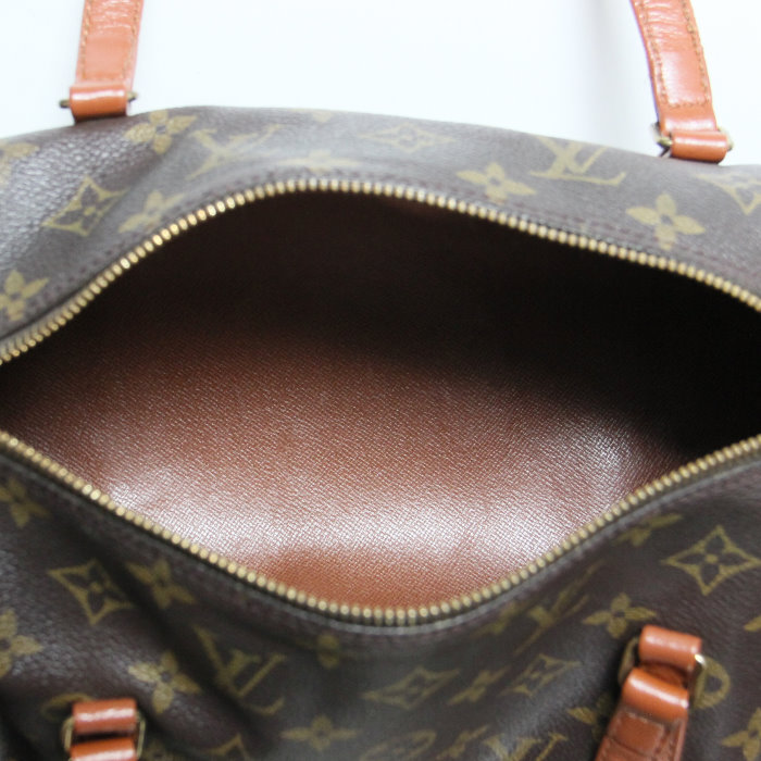 Louis Vuitton Papillon en lona monogram y cuero marron - Detail D2