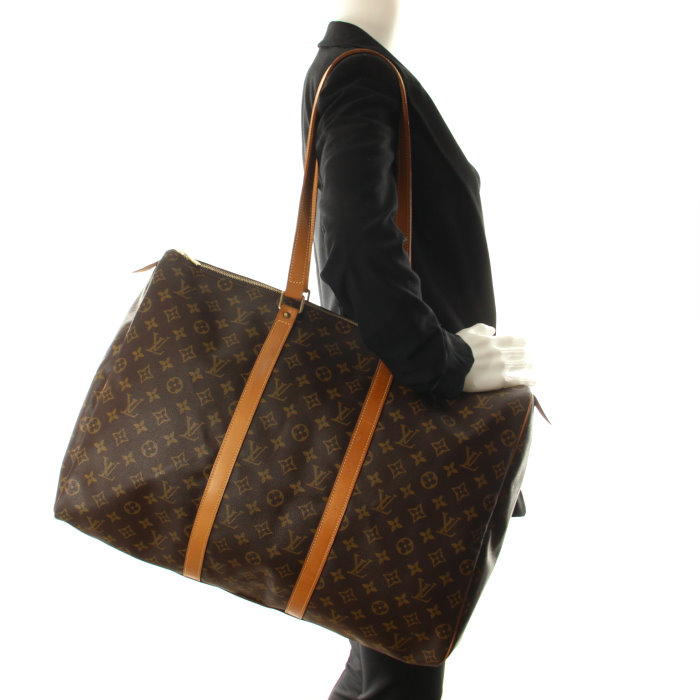 Louis Vuitton Flanerie in monogram canvas and natural leather - Detail D1