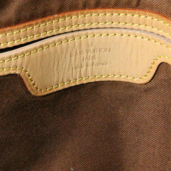 Louis Vuitton Flanerie in monogram canvas and natural leather - Detail D3