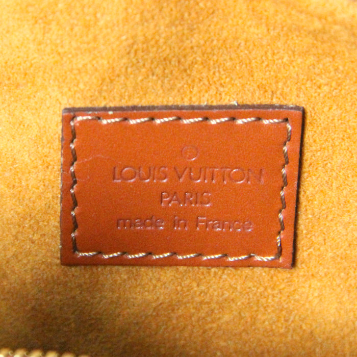 Handbag in brown epi leather - Detail D3