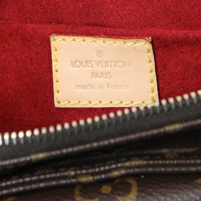 Bolso Cité en lona Monogram revestida y cuero natural - Detail D3