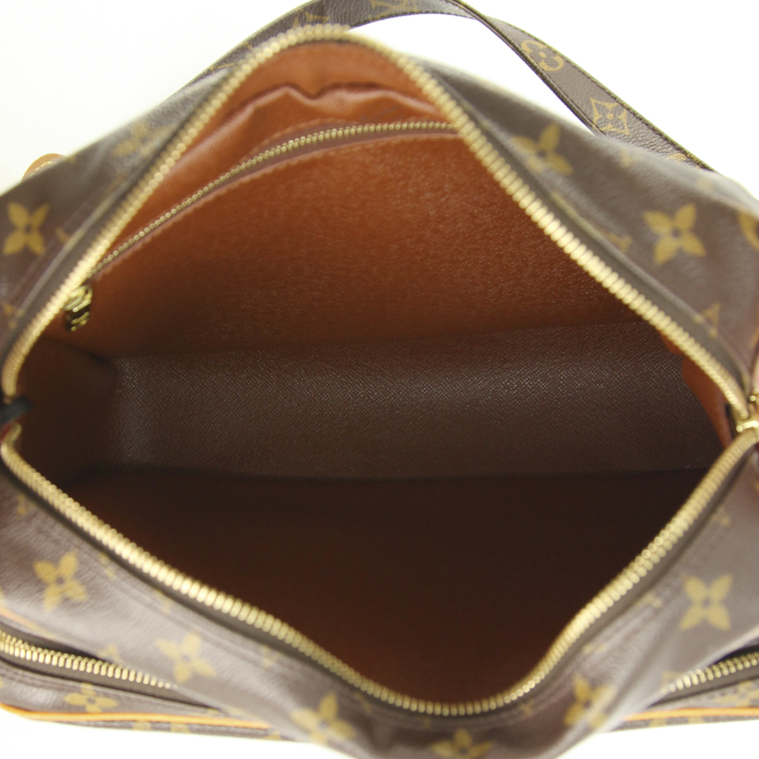 Louis Vuitton Nile Shoulder Bag in monogram canvas and natural leather - Detail D2