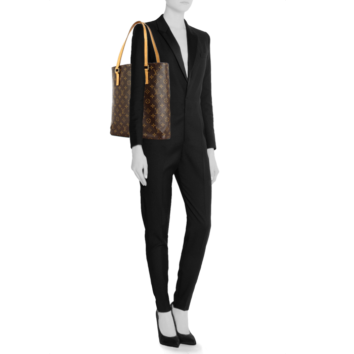 Louis Vuitton Vavin large model in monogram canvas and natural leather - Detail D1