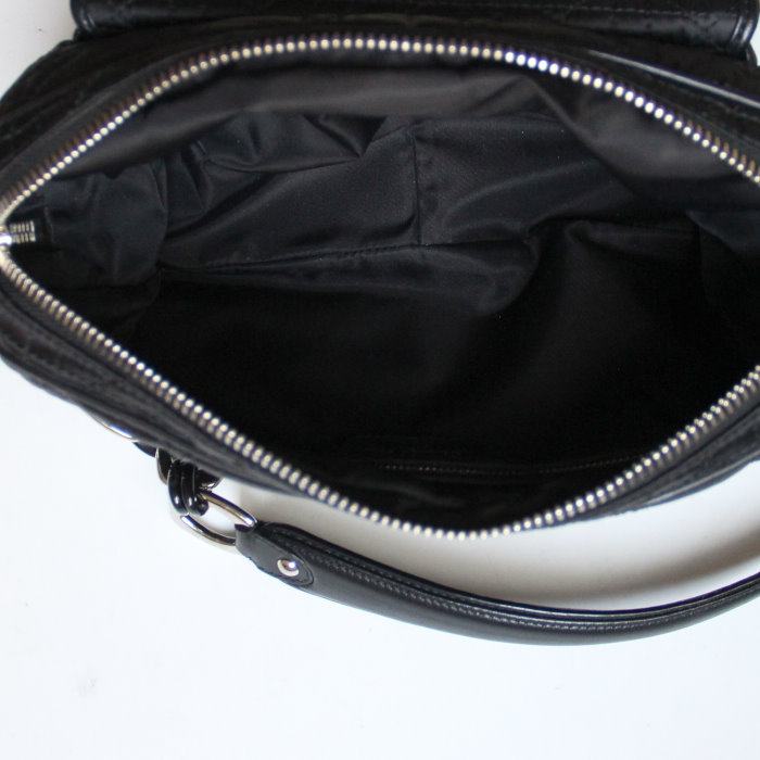 Borsa Dior Charming Lock in tela cannage e pelle nera - Detail D2