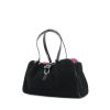 Handbag in suede and black patent leather - 00pp thumbnail