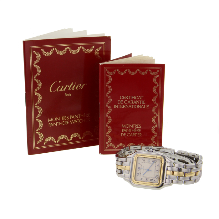 Cartier Panthère Jumbo in stainless steel and yellow gold Circa 1980 - Detail D1