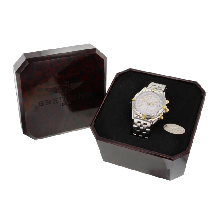 Breitling Chronomat Grande Vitesse in yellow gold and stainless steel Ref : B.13050 Circa 1997  - Detail D1