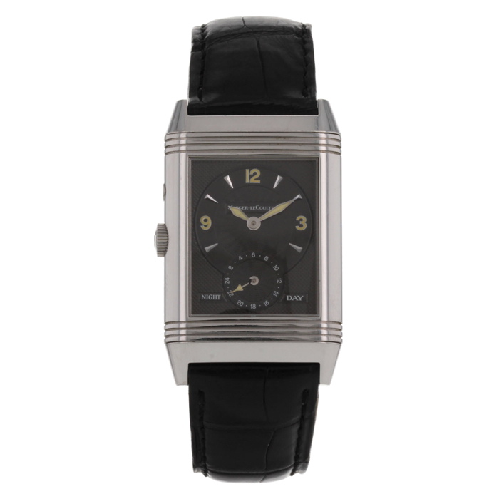 Jaeger Lecoultre Reverso-Duoface in stainless steel - Detail D1