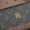 Louis Vuitton Malle à chaussures en toile monogram et cuir naturel - Detail D4 thumbnail