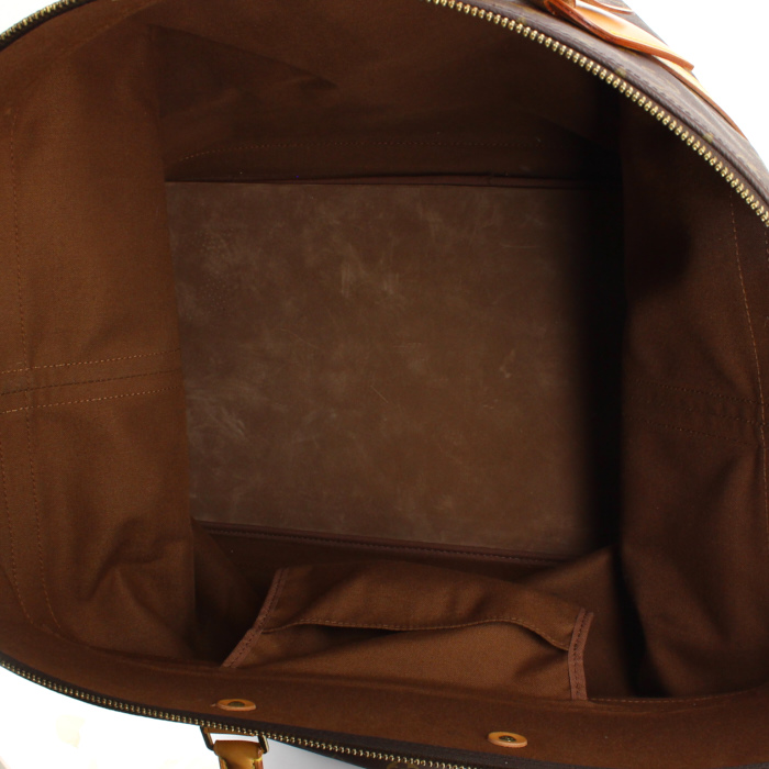 Borsa da viaggio Louis Vuitton Cruiser in tela monogram e pelle naturale - Detail D2