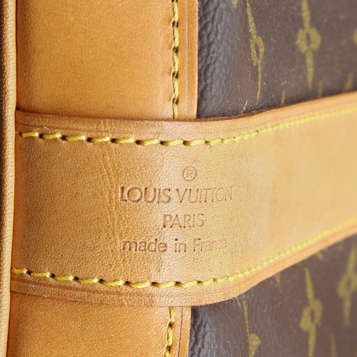 Bolsa de viaje Louis Vuitton Cruiser en lona Monogram y cuero natural - Detail D3