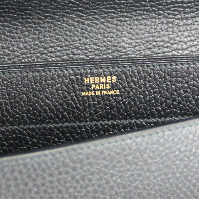 Hermès Sac à Dépêches in black leather - Detail D3