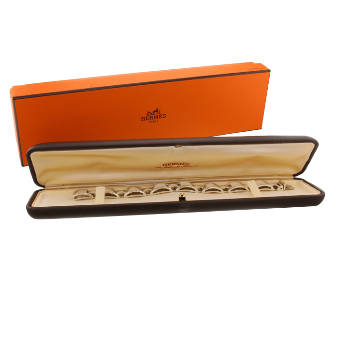 Hermès bracelet Luna Park en argent - Detail D1