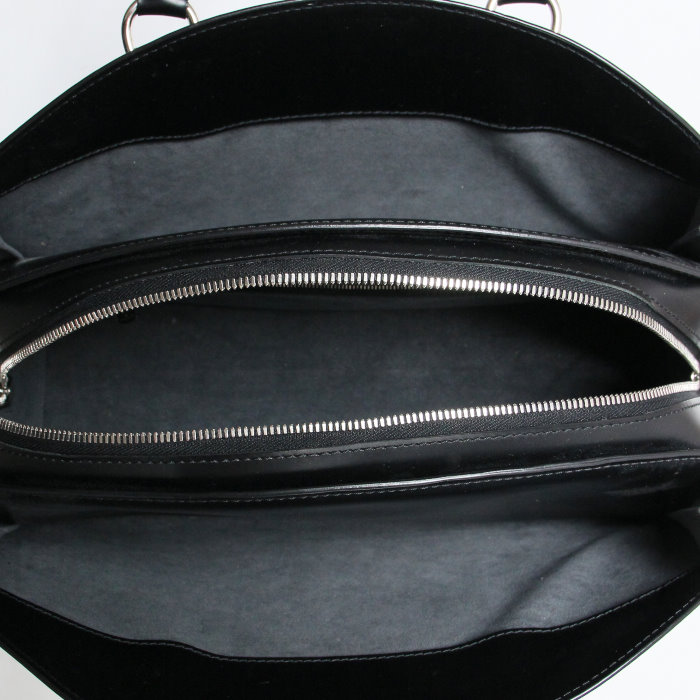Bolso de mano Pont Neuf modelo grande en cuero Epi negro - Detail D2
