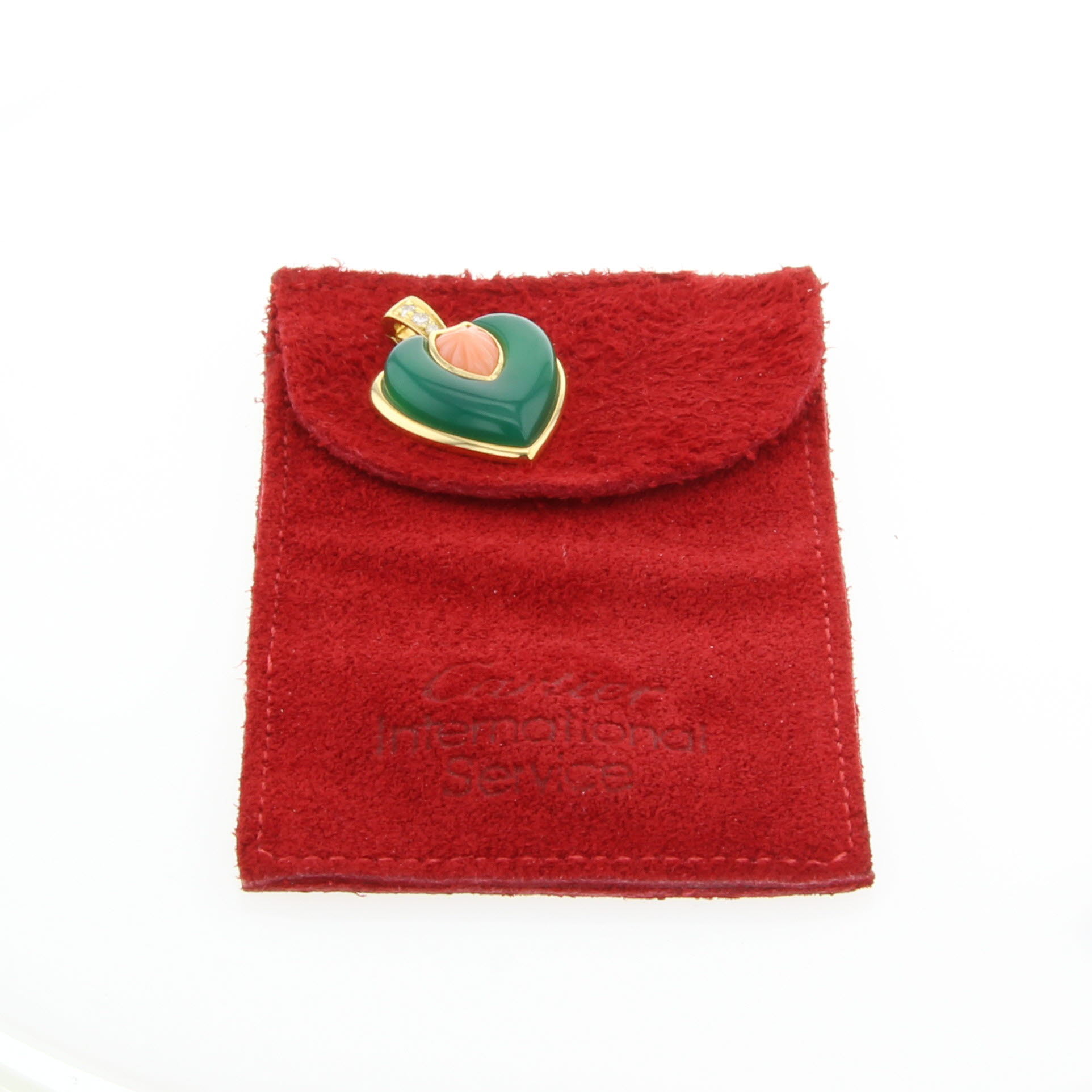 Pendentif époque années 80 en or jaune - Detail D1