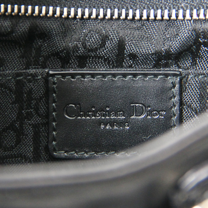 Bolso en cuero y lona negra - Detail D3