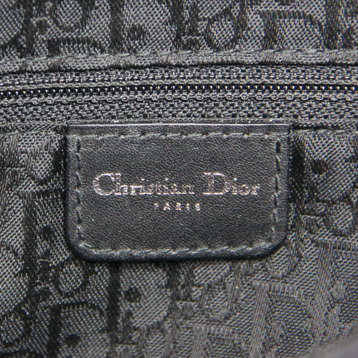 Bolso de mano Dior Hardcore en lona negra - Detail D4