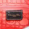 Christian Dior medium model Lady Dior in black cannage leather - Detail D4 thumbnail