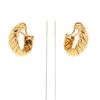 Hermès paire de clips d'oreilles créole en or jaune  - 360 thumbnail