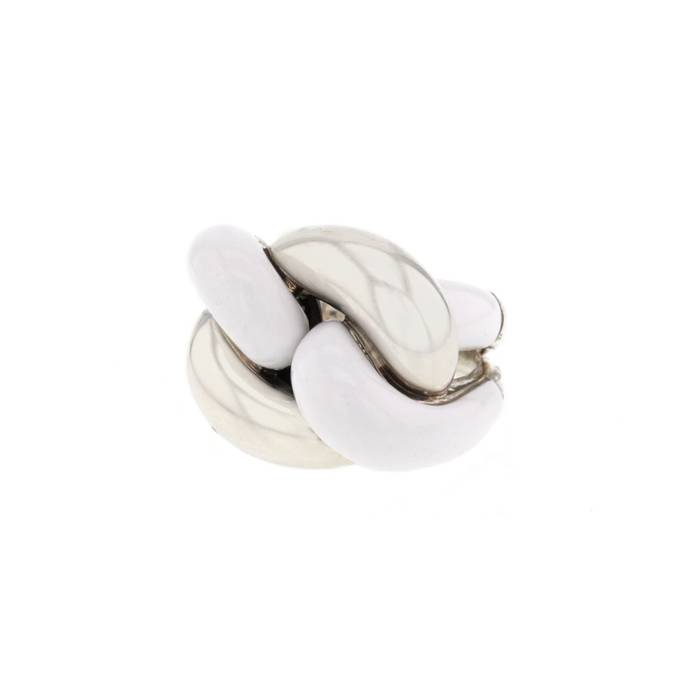Victoria Casal silver and white agate ring