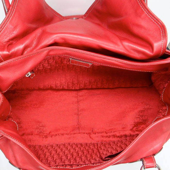 Borsa Christian Dior autres sacs et maroquinerie in pelle rossa - Detail D2