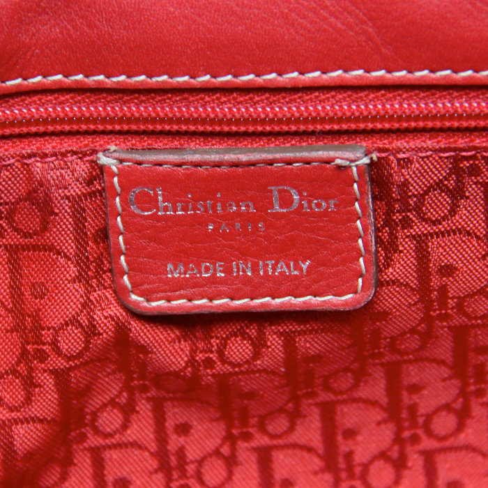 Borsa Christian Dior autres sacs et maroquinerie in pelle rossa - Detail D3