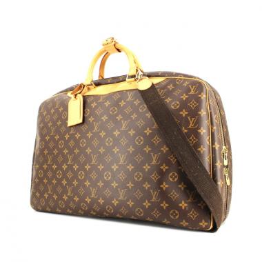 Borsa da viaggio Alize in tela monogram e pelle naturale