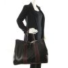Hermès Garden Party travel bag in amazonia and brown leather - Detail D1 thumbnail
