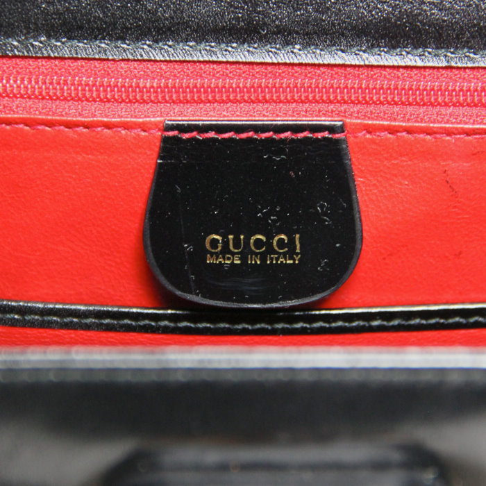 Bolso de mano Bamboo en charol negro - Detail D3