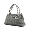 Bolso Dior Charming Lock de mano en lona y cuero gris - 00pp thumbnail