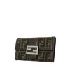 Fendi Baguette wallet in brown monogram canvas and brown leather - 00pp thumbnail