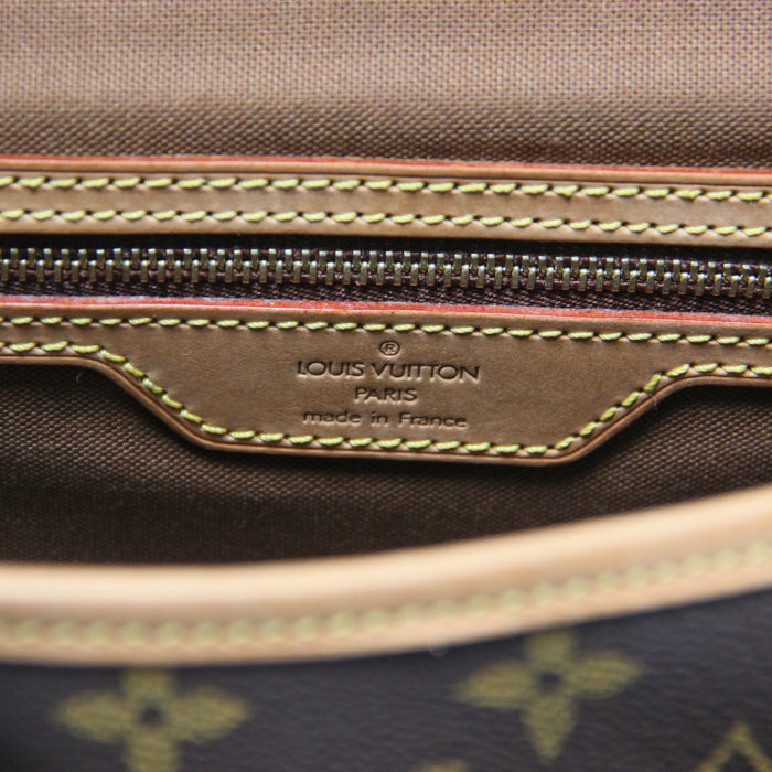 Louis Vuitton Sologne in monogram canvas and natural leather - Detail D3