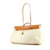 Hermes Herbag in beige coated canvas with natural leather - 00pp thumbnail